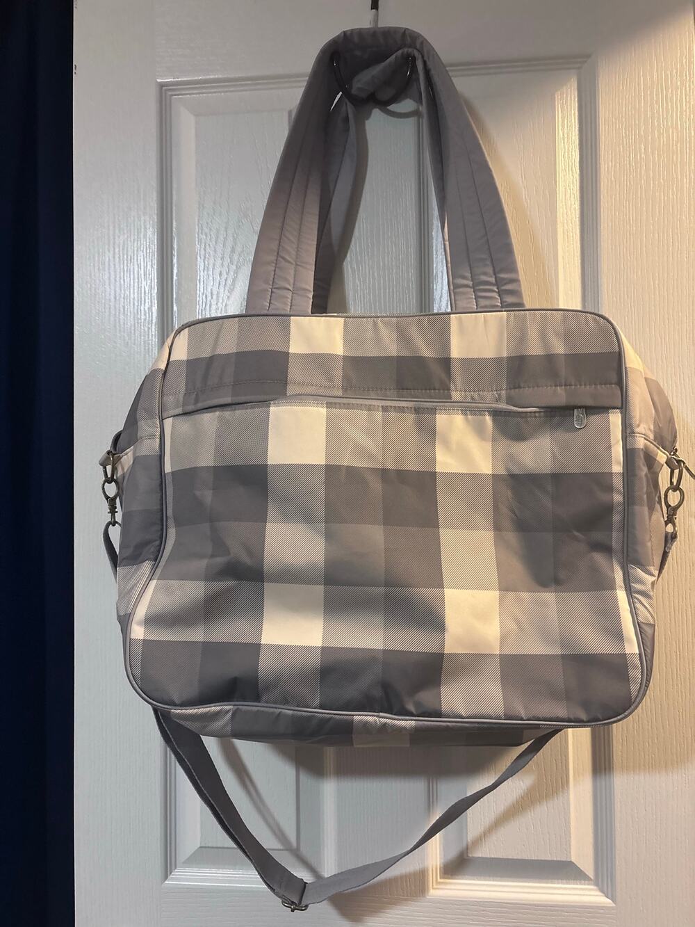 Thirty One Voyager Tote Brushed Check